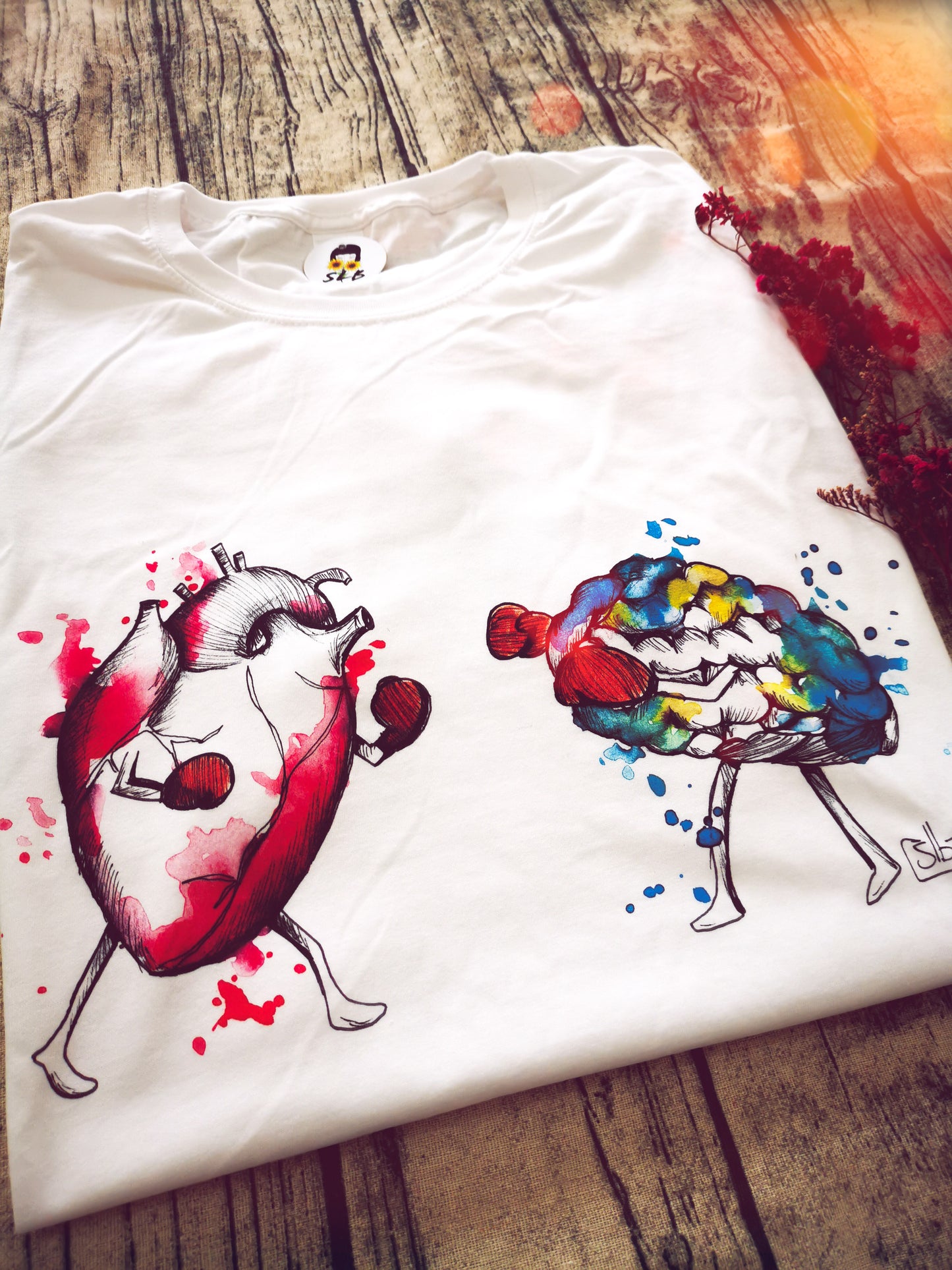 T-shirt Cuore VS Cervello