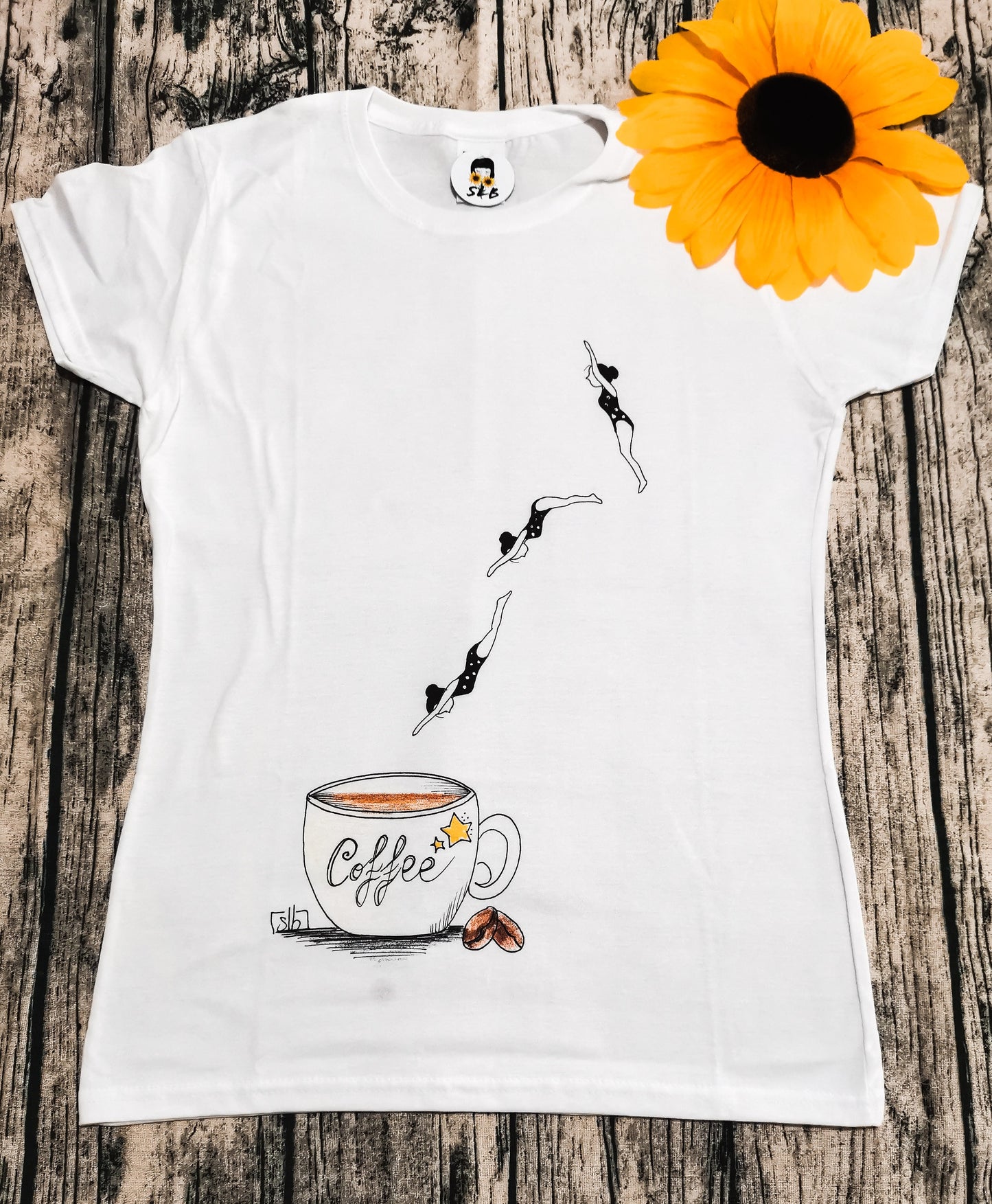 T-shirt Tuffatrice Nel Caffè