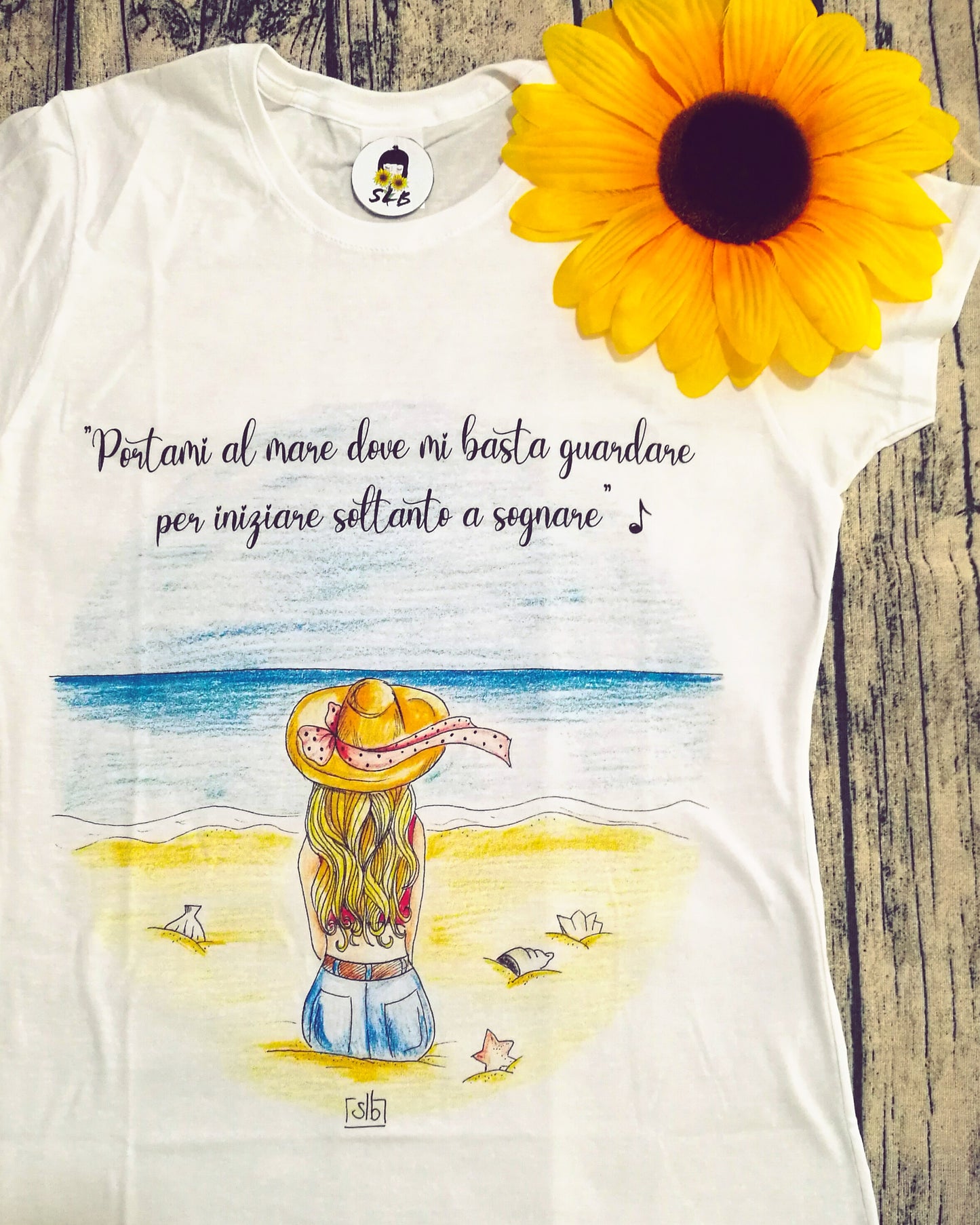 T-shirt Ragazza Mare