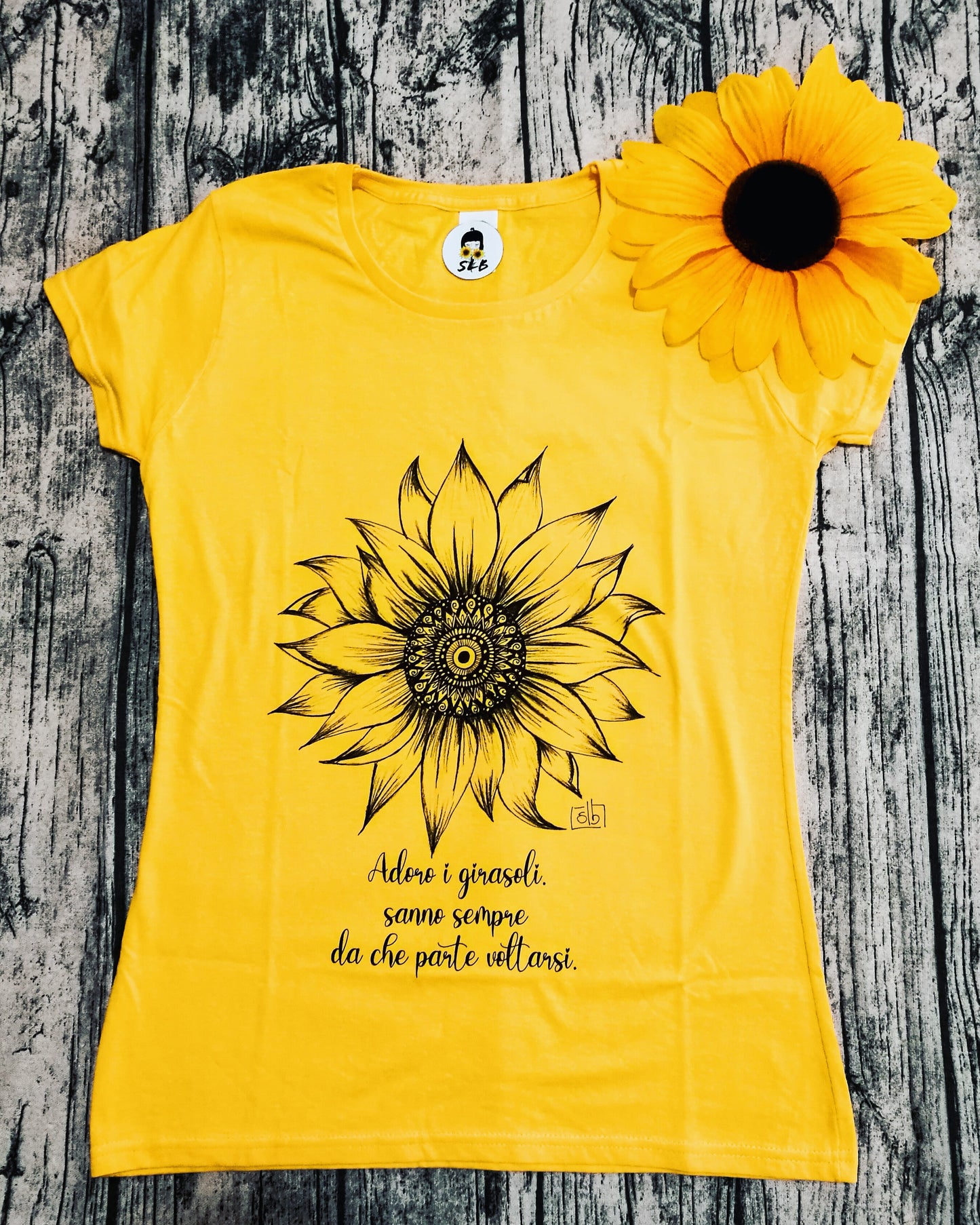 T-shirt Giallo Girasole