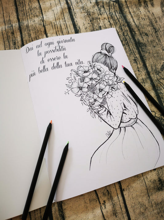 1 LIBRO DA COLORARE + COLORI