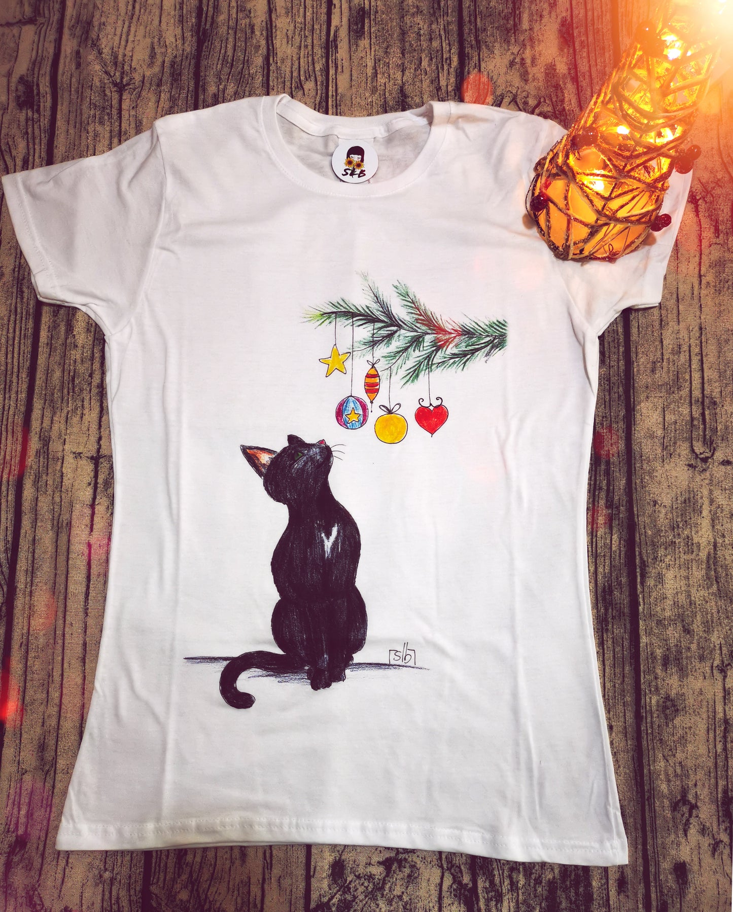 T-shirt Gattino Natalizio