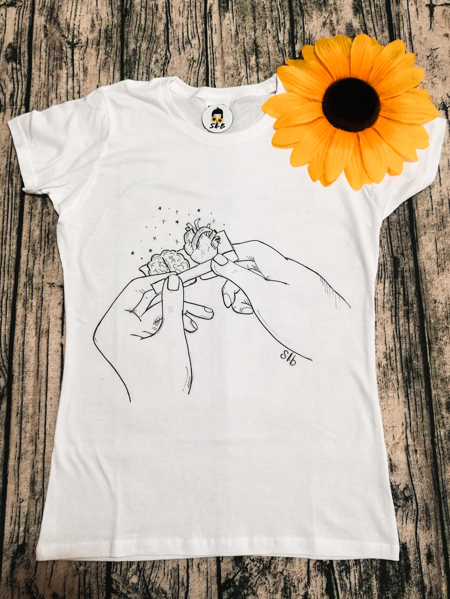 T-shirt Cuore Cervello