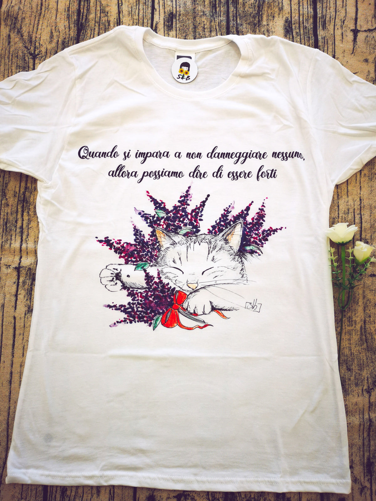 T-shirt Cat Lavander