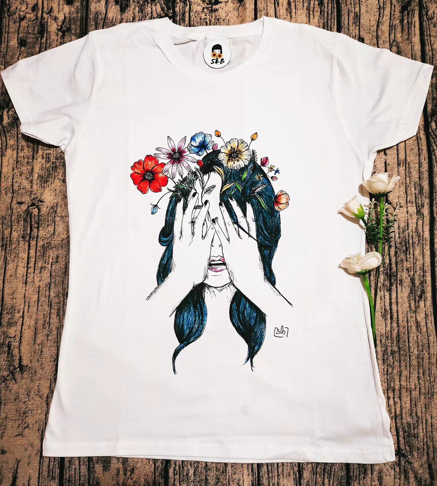 T-shirt Pensieri in Fiore