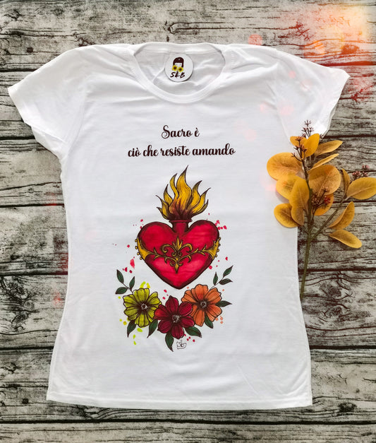 T-shirt Cuore Sacro