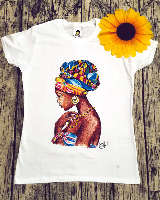T-shirt Donna Africana