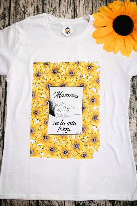 T-shirt Mamma, la mia forza